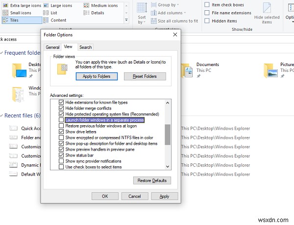 Cách tùy chỉnh File Explorer trong Windows 10