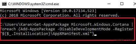 SearchUI.exe chuyển từ Đã treo sang Đang chạy rồi Không phản hồi