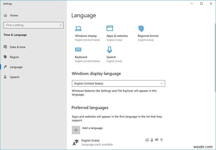Giao diện người dùng đa ngôn ngữ (MUI) trong Windows 11/10