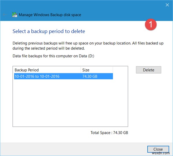 Cách xóa System Image và Bản sao lưu trong Windows 10