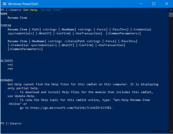 Các lệnh Command Prompt và lệnh tương đương trong PowerShell