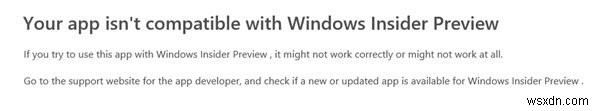 Thông báo This app is no longer available (Ứng dụng này không còn có sẵn) trong Windows 10