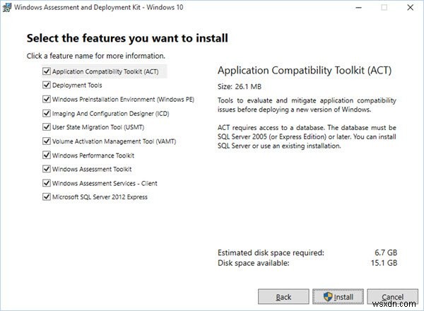 Các tính năng mới trong Windows ADK cho Windows 10 phiên bản 1809