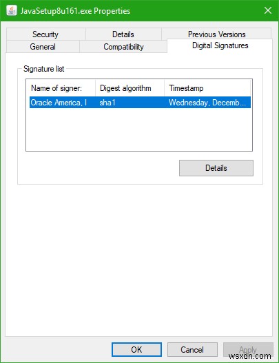 Cách kiểm tra Chữ ký số (Digital Signature) cho chương trình trong Windows 10