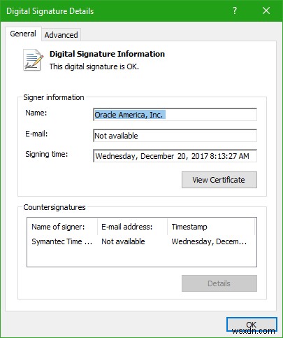 Cách kiểm tra Chữ ký số (Digital Signature) cho chương trình trong Windows 10