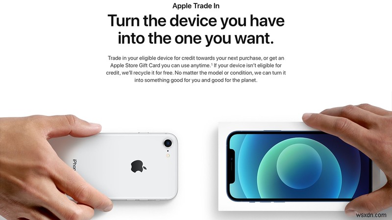 Cách hoạt động của chương trình đổi cũ lấy mới Apple và tiết kiệm tiền