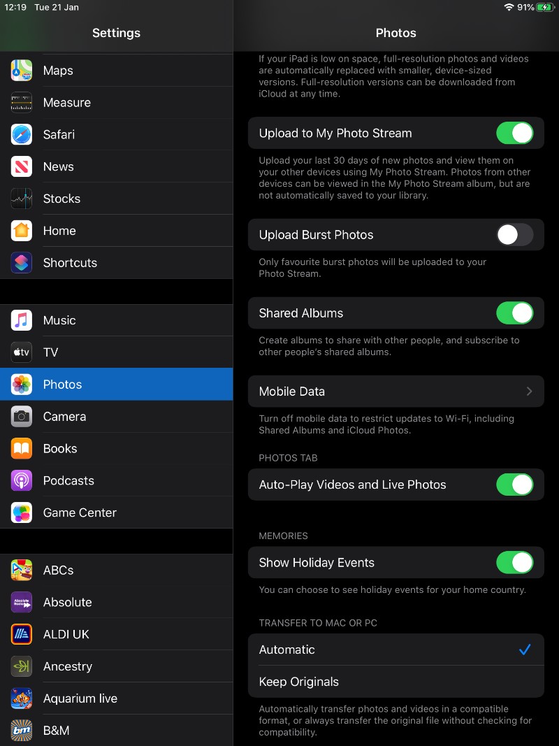 Cách chuyển ảnh lên iPad