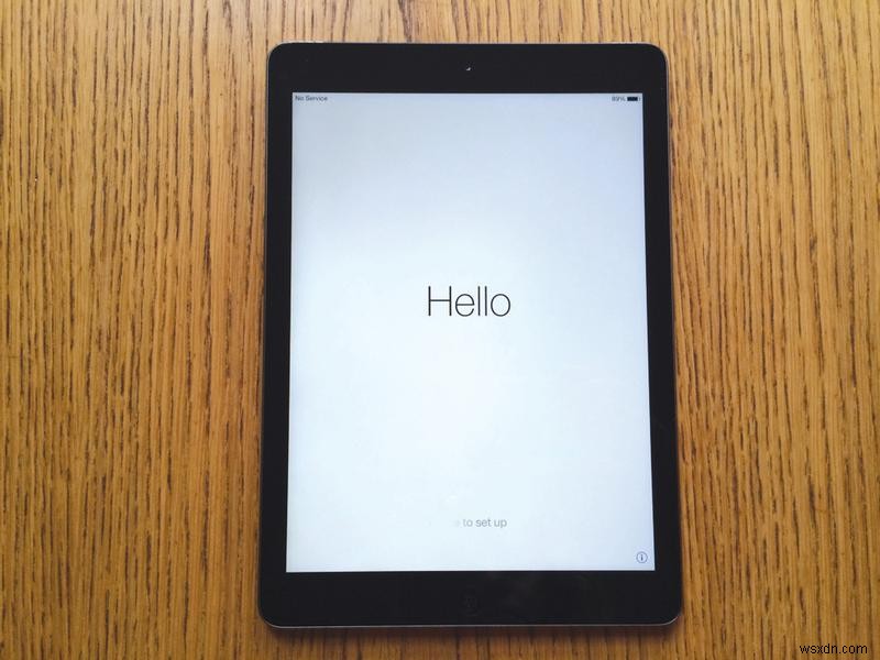 Cách thiết lập iPad mới