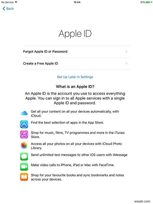 Cách thiết lập iPad mới