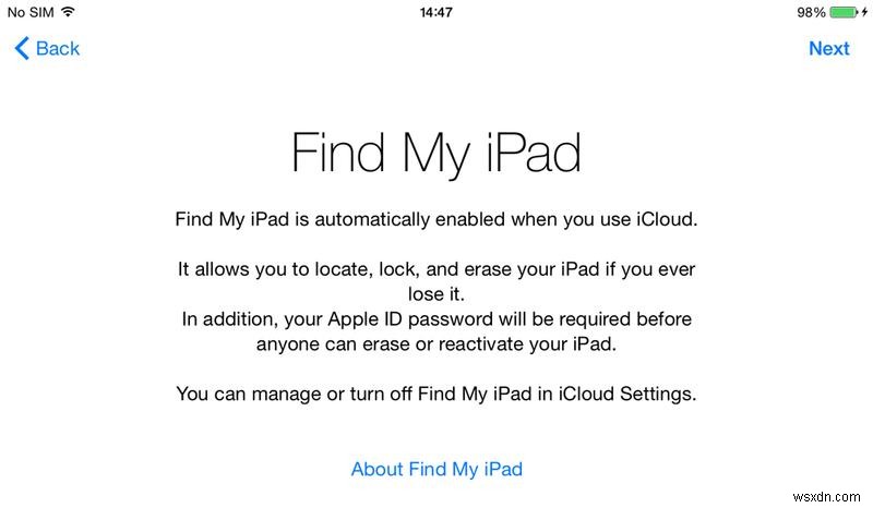 Cách thiết lập iPad mới