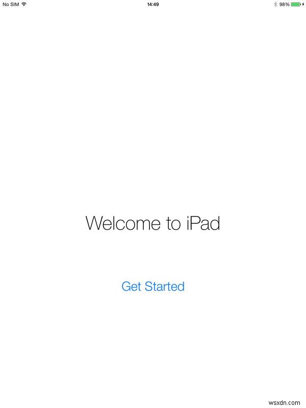 Cách thiết lập iPad mới