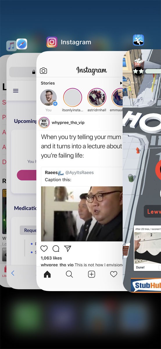 Cách đóng ứng dụng trên iPhone XS