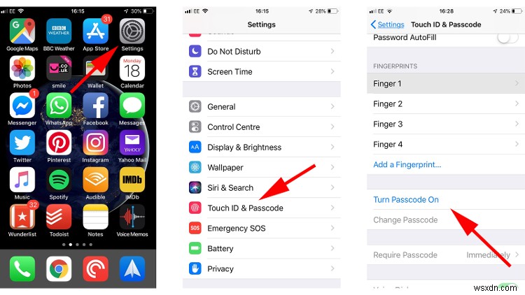 Cách đặt mã truy cập (passcode) trên iPhone
