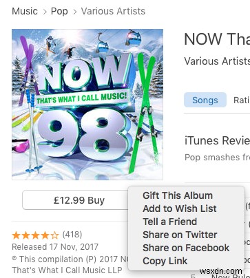 Cách tặng nhạc, phim, chương trình TV và sách trên iTunes