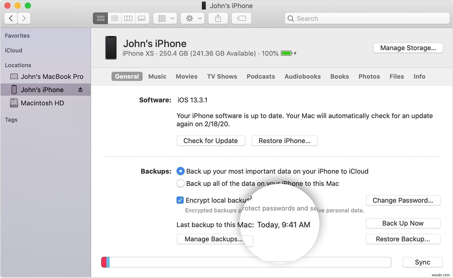 Backup và Khôi phục iPhone chạy iOS 13 trên PC/Mac
