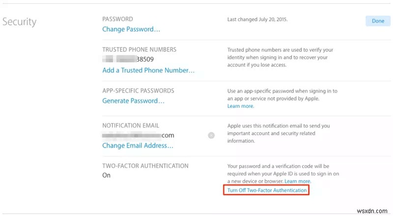 Cách Tắt Xác Thực Hai Yếu Tố Trên iPhone?