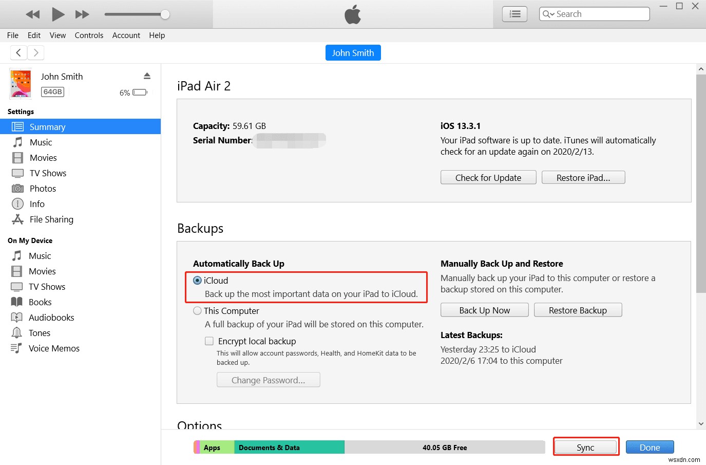 [Đã giải quyết] Không thể sao lưu iPhone lên iTunes hoặc iCloud