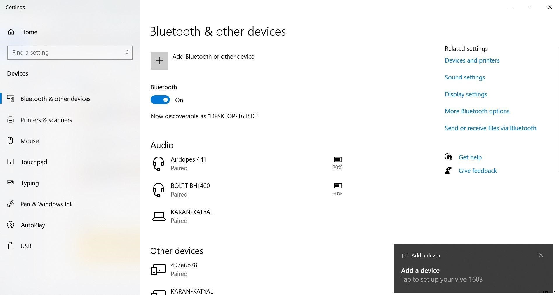Chuyển tệp qua Bluetooth giữa Android và PC