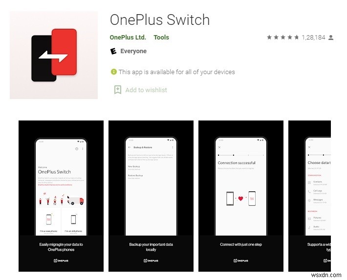 Cách khắc phục khi OnePlus Switch không hoạt động