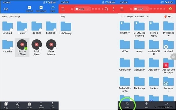 Cách truyền file từ điện thoại qua OTG