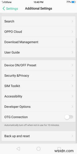 Cách chuyển ứng dụng sang thẻ SD trên Oppo A3s