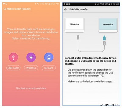 Đánh giá LG Mobile Switch: Khắc phục khi LG Mobile Switch không hoạt động