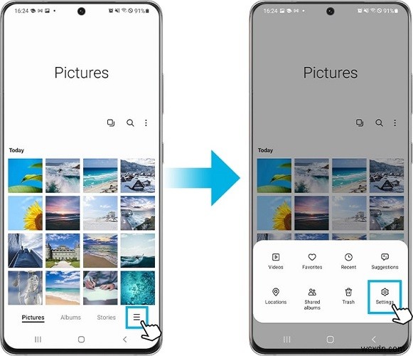 Chuyển dữ liệu từ Samsung Cloud sang OneDrive