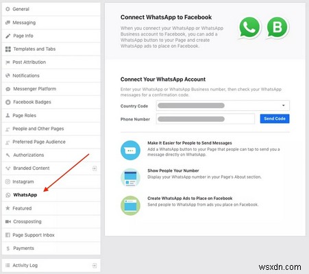 Cách thêm số WhatsApp Business vào trang Facebook