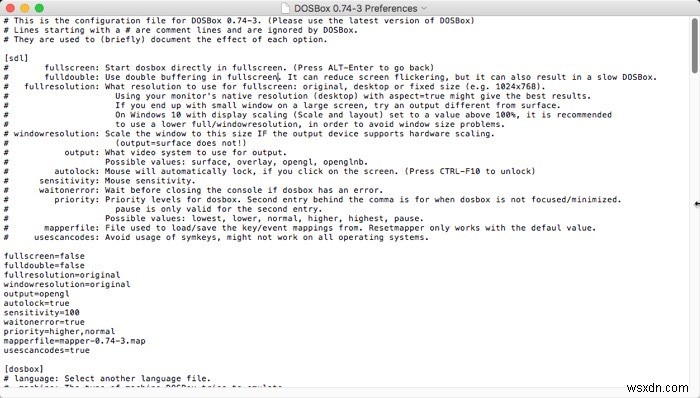 Chơi Game DOS Cũ Trên macOS Với DOSBox