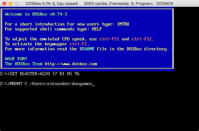 Chơi Game DOS Cũ Trên macOS Với DOSBox