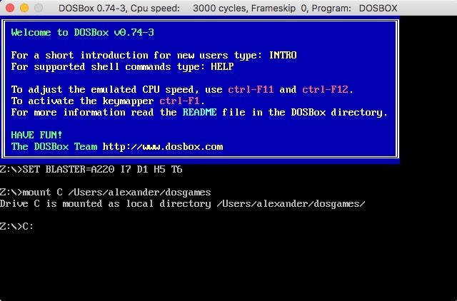 Chơi Game DOS Cũ Trên macOS Với DOSBox