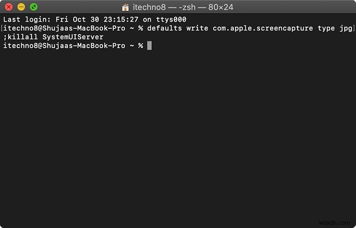 Cách đổi định dạng file chụp màn hình thành JPG trên Mac