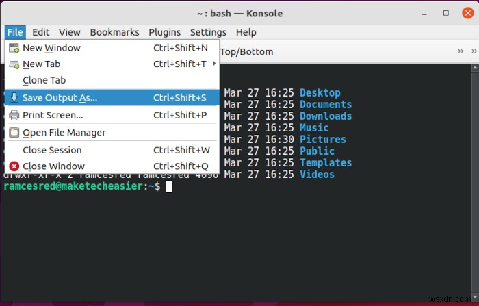 Cách lưu đầu ra Terminal vào file trên Linux
