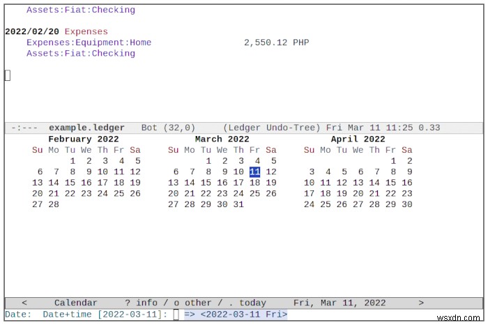 Quản lý tài chính với Ledger Mode trong Emacs