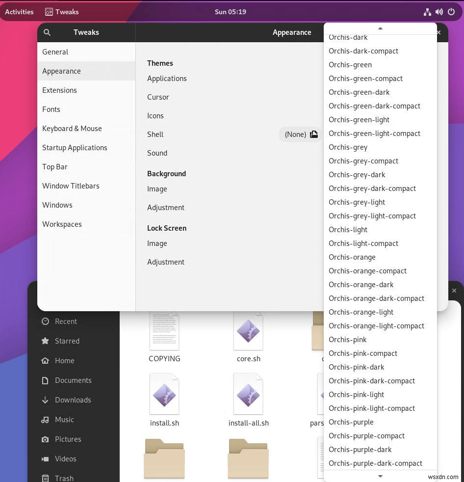 7 Giao diện Gnome Shell đẹp mắt nhất