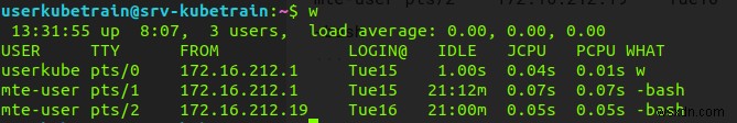Cách liệt kê tất cả người dùng đang đăng nhập trên Linux