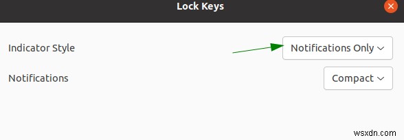 Cách bật chỉ báo phím Caps Lock trong Ubuntu