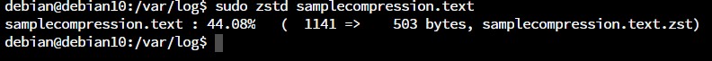 Cách nén file với tiện ích zstd trong Linux