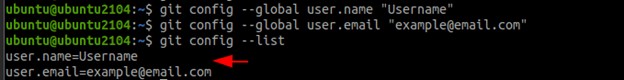 Cách thiết lập Git username và email trong Ubuntu