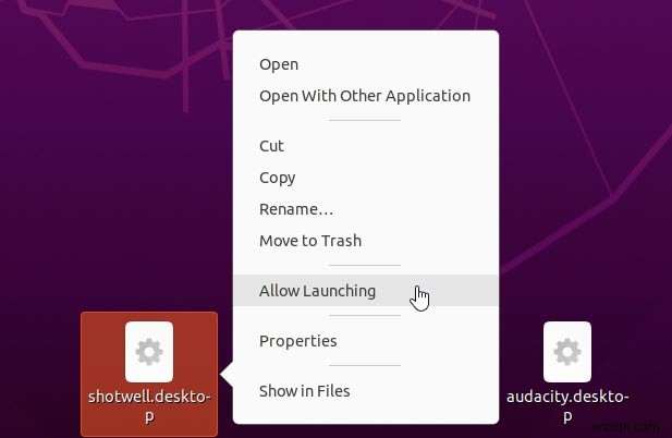 Cách tạo phím tắt trên màn hình nền trong Ubuntu