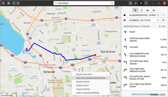 Cách tải Gnome Maps và xuất lộ trình ra PDF