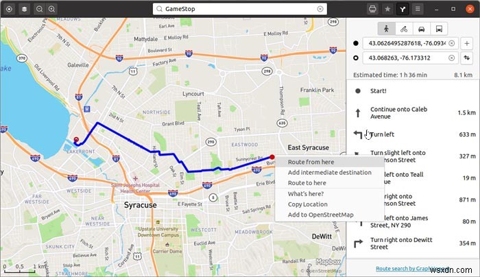 Cách tải Gnome Maps và xuất lộ trình ra PDF