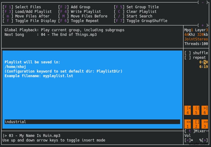 Mp3blaster: Trình phát nhạc tuyệt vời cho Terminal