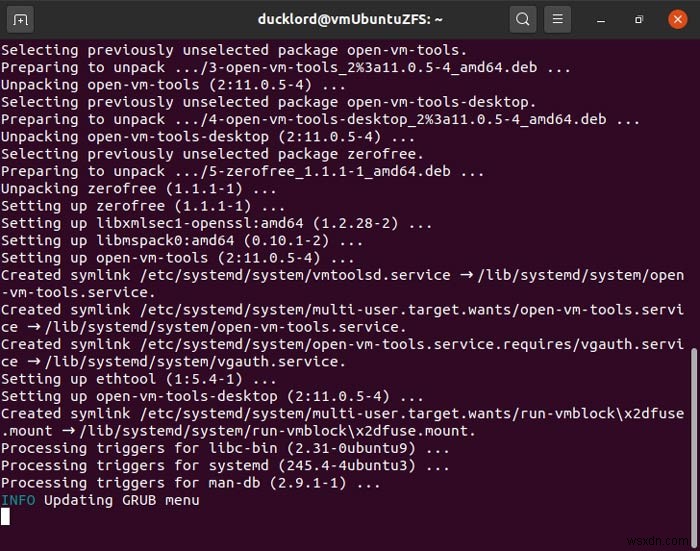 Cách dùng ZFS Snapshots trong Ubuntu 20.04