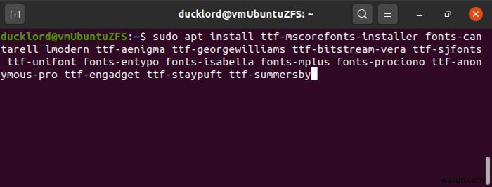 Cách cài đặt Font trong Ubuntu 20.04