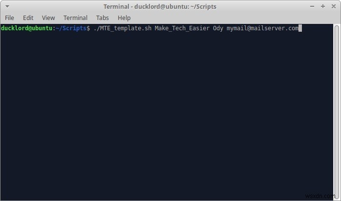 Cách Tạo Script Template TXT Trong BASH