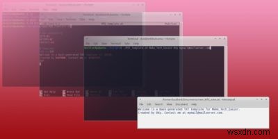 Cách Tạo Script Template TXT Trong BASH