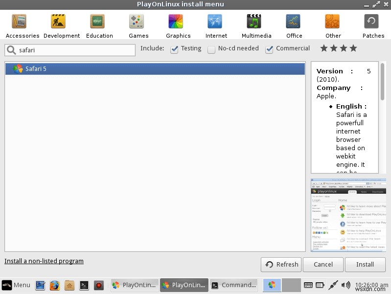Cách Cài Đặt Safari Trên Linux