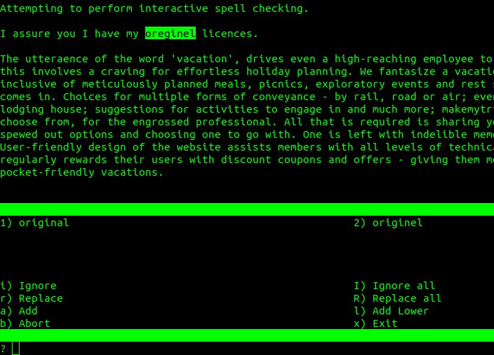 Cách Kiểm Tra Chính Tả Trong Terminal Linux