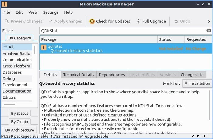 Cách Phát Hiện Và Dọn Dẹp Bộ Nhớ Ổ Cứng Với QDirStat Trên Linux